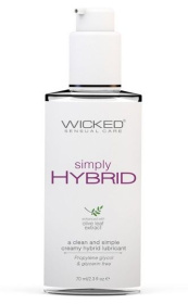 Водно-силиконовый лубрикант Wicked Simply HYBRID - 70 мл. фото в интим магазине Love Boat