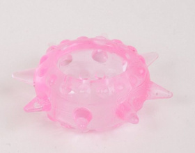 Розовое эрекционное кольцо  Сила солнца  фото в интим магазине Love Boat