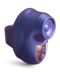 Синий клиторальный стимулятор на палец Kisscool фото в интим магазине Love Boat