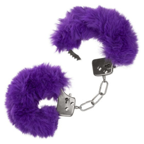 
Металлические наручники с фиолетовым мехом Ultra Fluffy Furry Cuffs фото в интим магазине Love Boat