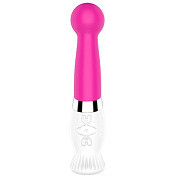 Розовый вибратор с шаровидной головкой LINDA - 21 см. фото в секс шопе Love Boat