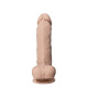 Телесный фаллоимитатор на присоске Real Skin Model 1 - 17,8 см.