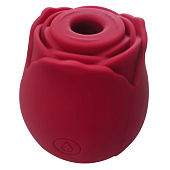 Изящный вакуумный стимулятор в форме розы