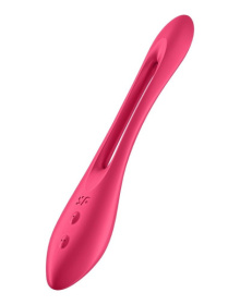 Красный многофункциональный вибратор для пар Satisfyer Elastic Joy фото в интернет магазине Love Boat