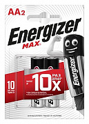 Батарейки Energizer MAX E91/AA 1,5V - 2 шт.