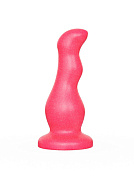 Гелевый розовый массажёр простаты без вибрации - 13,5 см. фото в интим магазине Love Boat