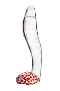 Загнутый фаллос с выпуклыми точками - 17,5 см. фото в интим магазине Love Boat