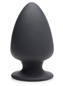 Черная мягкая анальная пробка Squeezable Medium Anal Plug - 11 см. фото в интим магазине Love Boat
