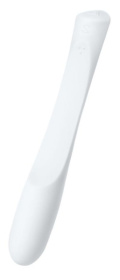 Белый гибкий водонепроницаемый вибратор Sirens Venus - 22 см. фото в интим магазине Love Boat
