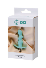 Мятная анальная вибровтулка Bland - 12 см.