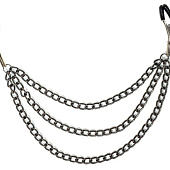 Зажимы на соски Uncensored с тройной цепочкой