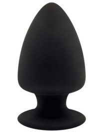 Черная анальная втулка Premium Silicone Plug XS - 8 см. фото в интим магазине Love Boat