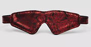 
Двусторонняя красно-черная маска на глаза Reversible Faux Leather Blindfold фото в интим магазине Love Boat