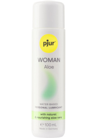 Лубрикант на водной основе pjur WOMAN Aloe - 100 мл. фото в интим магазине Love Boat