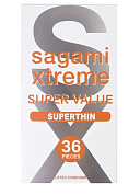 Ультратонкие презервативы Sagami Xtreme Superthin - 36 шт. фото в интим магазине Love Boat