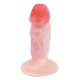 Телесный анальный фаллоимитатор - 11 см.