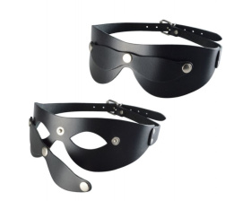 
Черная кожаная маска  Новичок  фото в интим магазине Love Boat