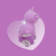 Фиолетовый клиторальный стимулятор Unihorn Karma Lilac с функцией пульсации