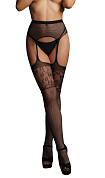 Чулки на поясе Garterbelt Stockings With Lace Top фото в интим магазине Love Boat