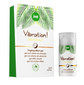 Возбуждающий гель с ароматом кокоса Vibration Coconut - 15 мл. фото в интим магазине Love Boat