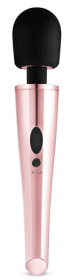 Черно-розовый вибромассажер Nouveau Wand Massager - 30 см. фото в интим магазине Love Boat