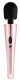 Черно-розовый вибромассажер Nouveau Wand Massager - 30 см.