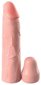Телесная насадка-удлинитель 1 Inch Silicone X-tension - 17,8 см. фото в интим магазине Love Boat