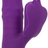 Фиолетовый вибратор-кролик Enchanted Flutter с массажем бусин и пенетрацией