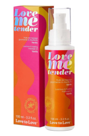 Съедобное согревающее массажное масло Love Me Tender Vanilla с ароматом ванили - 100 мл. фото в интим магазине Love Boat
