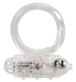 Прозрачное эрекционное виброкольцо Vibro Ring Clear фото в интим магазине Love Boat