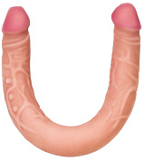 Двусторонний фаллоимитатор из киберкожи - 47,7 см. фото в интим магазине Love Boat