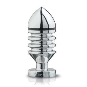 
Металлическая анальная пробка Hector Helix Buttplug S - 10 см. фото в интим магазине Love Boat