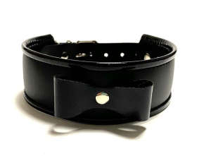 
Черный ошейник с бантиком из эко-кожи фото в интим магазине Love Boat