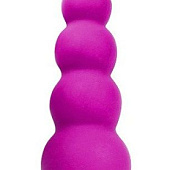 Розовый анальный вибромассажер-елочка - 12 см.