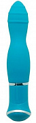 Голубой вибратор ECSTASY Rippled Vibe - 19,5 см. фото в секс шопе Love Boat