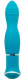 Голубой вибратор ECSTASY Rippled Vibe - 19,5 см.