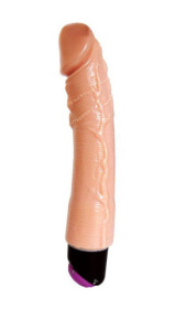 Вибратор телесного цвета Realistic Cock Vibe - 20 см. фото в интим магазине Love Boat