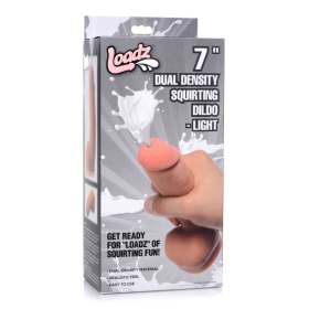 Реалистичный фаллоимитатор с имитацией эякуляции Loadz Squirting Dildo - 18,5 см.