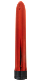 Красный классический вибратор - 18 см. фото в секс шопе Love Boat