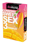 Презервативы для орального секса DOMINO Sweet Sex с ароматом манго - 3 шт. фото в интим магазине Love Boat