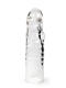 Прозрачная закрытая насадка на член - 15 см.