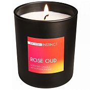 Ароматическая свеча с феромонами Natural Instinct  Роза и уд  - 180 гр. фото в интим магазине Love Boat