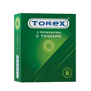 Текстурированные презервативы Torex  С точками  - 3 шт. фото в интим магазине Love Boat