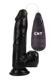 Черный вибратор-реалистик 7.4 Stud Realistic Dildo - 19 см. фото в интим магазине Love Boat