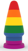 Радужный анальный плаг 6 Prider Anal Plug - 15 см.