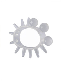 Эластичное эрекционное кольцо с шариками и лучами