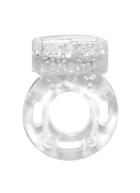 Прозрачное эрекционное кольцо с вибрацией Rings Axle-pin фото в интим магазине Love Boat