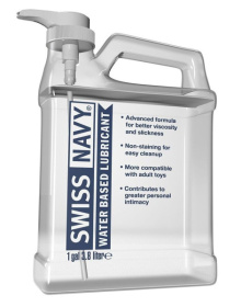 Канистра лубриканта Swiss Navy Water Based Lube на водной основе - 3,8 л. фото в интим магазине Love Boat