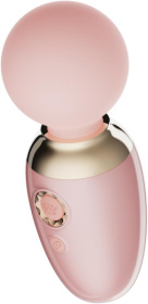 Нежно-розовый мини-вибратор с функцией нагрева Ava