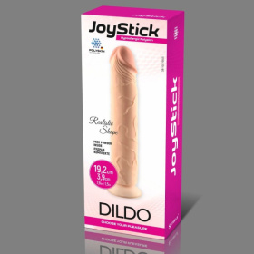 Телесный фаллоимитатор JoyStick на присоске - 19,2 см. фото в интим магазине Love Boat